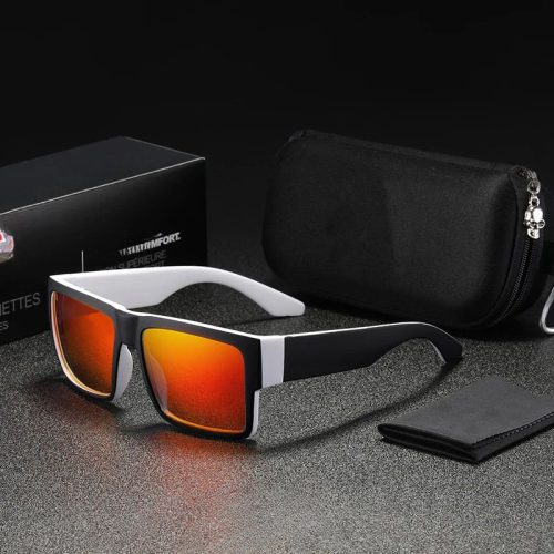 Square Polarized Sunglasses Soft Matte